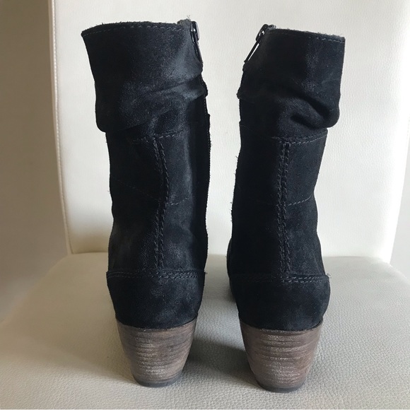 Wolky Leather Suede Lace Up Boots Black Size 39 / 8 - Picture 3 of 9